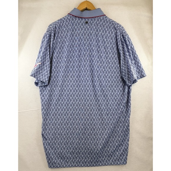 Greyson Golf Polo Mens Large, L Blue Snake Diaries Performance Shirt - Picture 3 of 7